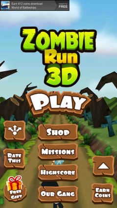 ʬܿتz֮·(zombie run3d)؈D0