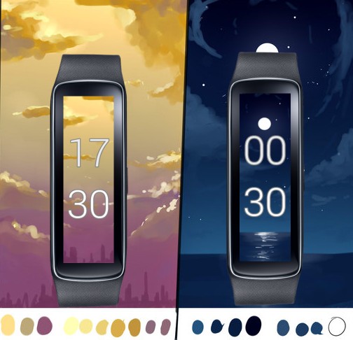 ֭h(hun)ӑB(ti)r(Gear Fit Dynmic Clock)؈D1