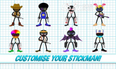 Stickman Gun Battle Simulator(ǹս2Gun Fu Stickman 2(ʵʱս))ͼ3