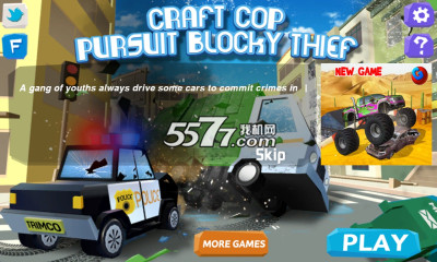 ҵ:ץС͵(ģʻ)craft cop pursuit blocky thiefͼ0
