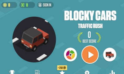 ״()Blocky Cars:Traffic Rushͼ0