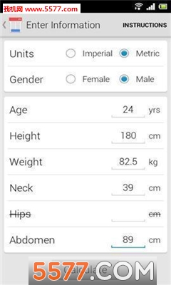 ֬(Body Fat Calculator)ͼ2