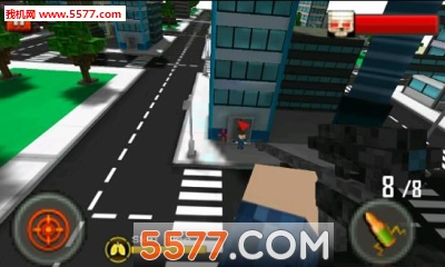 سоѻ3D(һ˳)blocky city sniper 3dͼ0