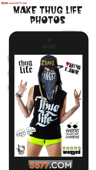 thug life photo sticker makerֻͼ2