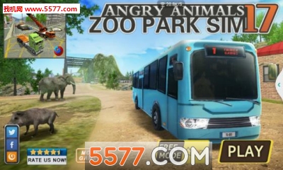 ԰Ѳذʿģ17(ģʻ)Angry Animals Zoo Park SIM 17ͼ0