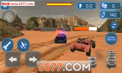 ˻ƴ׷ս׿(Police Shooting Car Chase Pro)ͼ1