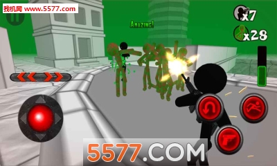 ˴սʬ3D׿(Stickman Killing Zombie 3D)ͼ4