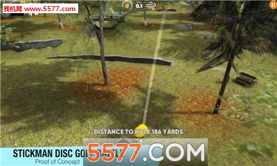 ˹̸߶ս۰׿(Stickman Disc Golf Battle)ͼ0