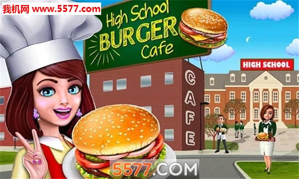 High school cafe girl: burger serving cooking game(ŮĿ^hِ׿)؈D0