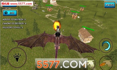 Fire Flying Dragon Simulator Warrior Sky Rider 3D(ʿ׿)ͼ1