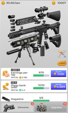 tapgun idle weapons builder׿