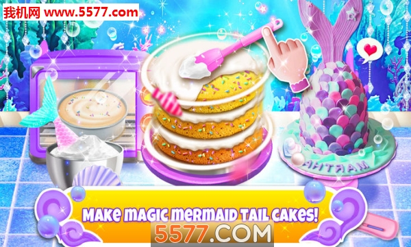 Unicorn Chef: Mermaid Mermicorn Girl Cooking Games(ǫFN~Α)؈D0