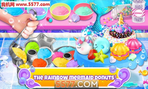 Unicorn Chef: Mermaid Mermicorn Girl Cooking Games((d)ǫFN~Α)؈D1