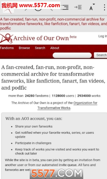 Fanfic Pocket Library(archiveofourownİ)ͼ2