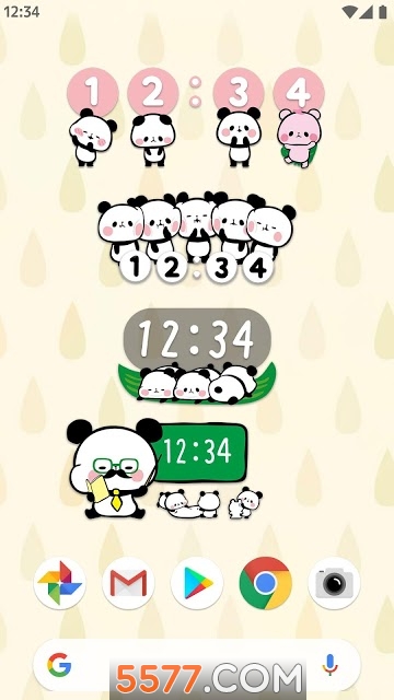 èӰ׿(Digital Clocks Mochimochi Panda)ͼ1