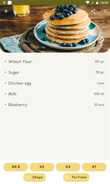 Recipe calculator - CookBook׿