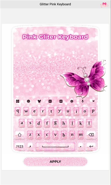 glitter pink keyboard appͼ0
