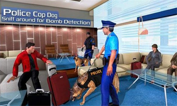 ģ⾯Ȯץ(US Police Dog  Airport Crime Simulator)׿ͼ0