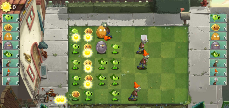 ֲսʬ˫˰ֻϷ(Plant Vs Zombie Garden Battle)ͼ0