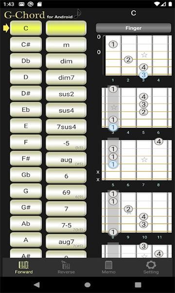 g-chord app()