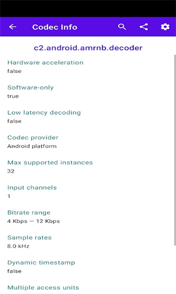 codecinfo app