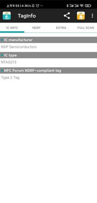 nfc taginfo°