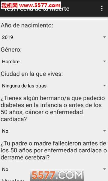 app(test fecha de tu muerte)ͼ0