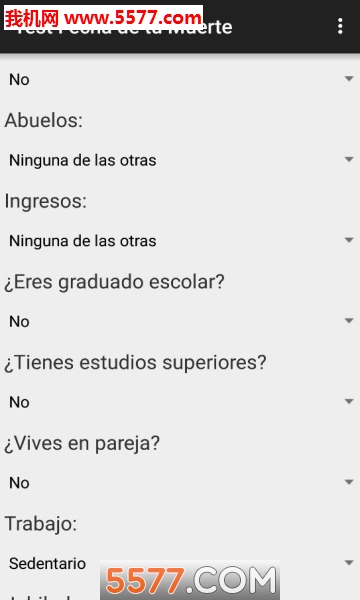 app(test fecha de tu muerte)ͼ1