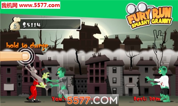 񱩱ܷ̰׿(Fury Run Smashy Granny)ͼ2