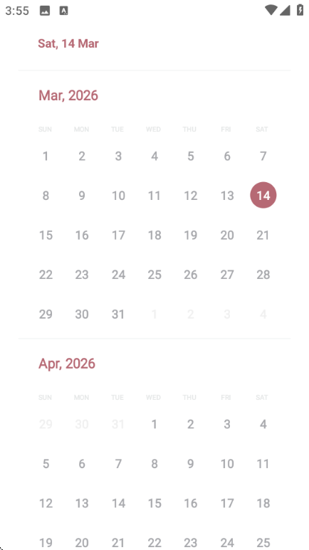 CalendarView日历安卓版截图0