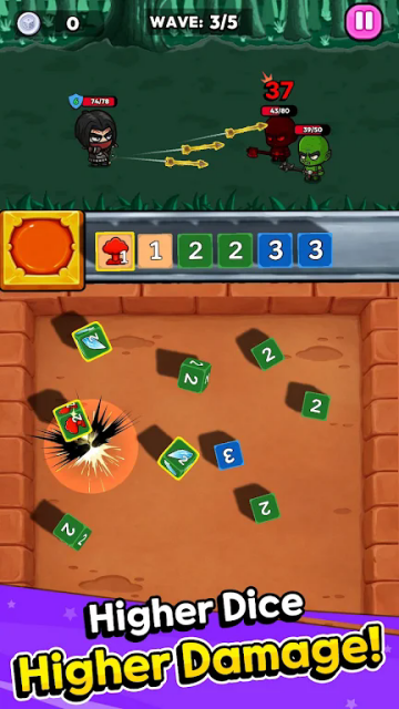 骰子英雄合并去广告版(Dice Heroes: Merge)截图 2